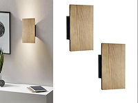 Ouglres led-wandlamp met schakelaar (set van 2) - afbeelding 1 van  4