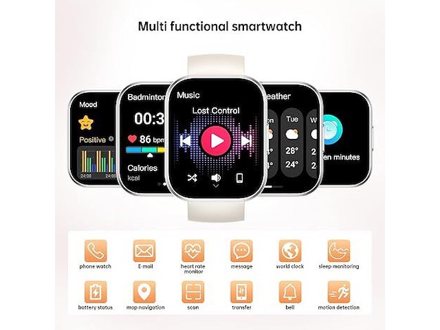 Oukitel bt103 smartwatch - afbeelding 3 van  6