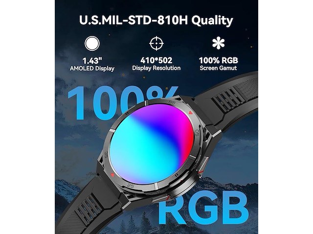 Oukitel bt12 smartwatch - afbeelding 4 van  7