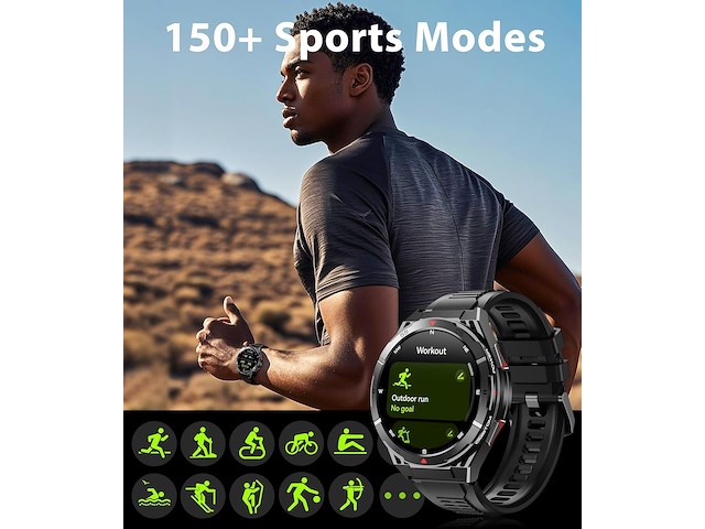 Oukitel bt12 smartwatch - afbeelding 5 van  7