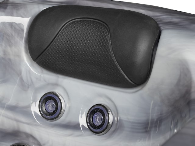 Outdoor spa 5-persoons 220x220 cm - grijs bad / grijze zijkant - incl. bluetooth & wifi - afbeelding 4 van  62