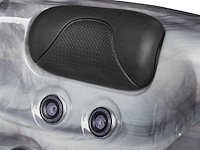 Outdoor spa 5-persoons 220x220 cm - grijs bad / grijze zijkant - incl. bluetooth & wifi - afbeelding 4 van  62