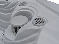 Outdoor spa 5-persoons 220x220 cm - grijs bad / grijze zijkant - incl. bluetooth & wifi - afbeelding 7 van  62