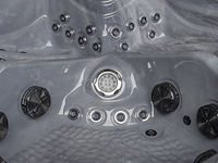 Outdoor spa 5-persoons 220x220 cm - grijs bad / grijze zijkant - incl. bluetooth & wifi - afbeelding 12 van  62