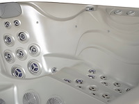 Outdoor spa 5-persoons 220x220 cm - grijs bad / grijze zijkant - incl. bluetooth & wifi - afbeelding 36 van  62