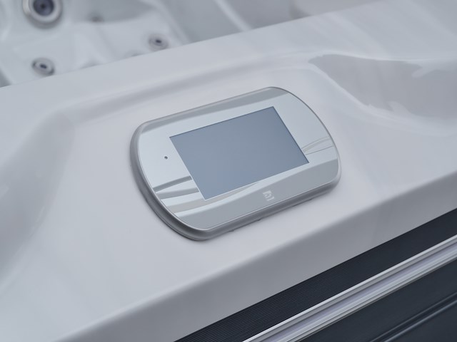 Outdoor spa 5-persoons 220x220 cm - grijs bad / grijze zijkant - incl. bluetooth & wifi - afbeelding 34 van  62