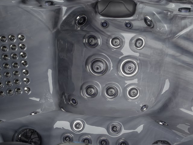 Outdoor spa 5-persoons 220x220 cm - grijs bad / grijze zijkant - incl. bluetooth & wifi - afbeelding 52 van  62