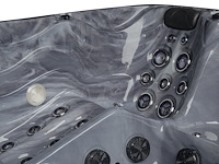 Outdoor spa 5-persoons 220x220 cm - grijs bad / grijze zijkant - incl. bluetooth & wifi - afbeelding 55 van  62