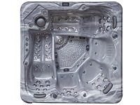 Outdoor spa 5-persoons 220x220 cm - grijs bad / grijze zijkant - incl. bluetooth & wifi - afbeelding 59 van  62