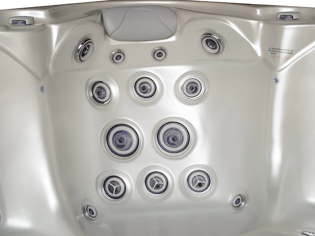 Outdoor spa 5-persoons 220x220 cm - wit bad / antraciete zijkant - incl. bluetooth - afbeelding 2 van  14