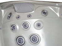 Outdoor spa 5-persoons 220x220 cm - wit bad / antraciete zijkant - incl. bluetooth - afbeelding 5 van  14