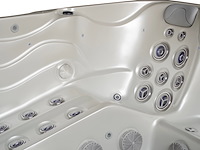 Outdoor spa 5-persoons 220x220 cm - wit bad / antraciete zijkant - incl. bluetooth - afbeelding 11 van  14