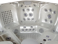 Outdoor spa 5-persoons 220x220 cm - wit bad / antraciete zijkant - incl. bluetooth - afbeelding 4 van  14