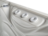 Outdoor spa 5-persoons 220x220 cm - wit bad / antraciete zijkant - incl. bluetooth - afbeelding 5 van  14