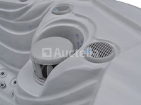Outdoor spa 5-persoons 220x220x90 cm - sneeuwwit bad met antraciete zijkant - incl. bluetooth - afbeelding 5 van  11