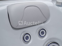 Outdoor spa 5-persoons 220x220x90 cm - sneeuwwit bad met antraciete zijkant - incl. bluetooth - afbeelding 7 van  11