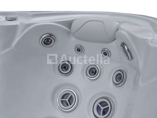 Outdoor spa 5-persoons 220x220x90 cm - sneeuwwit bad met antraciete zijkant - incl. bluetooth - afbeelding 10 van  11