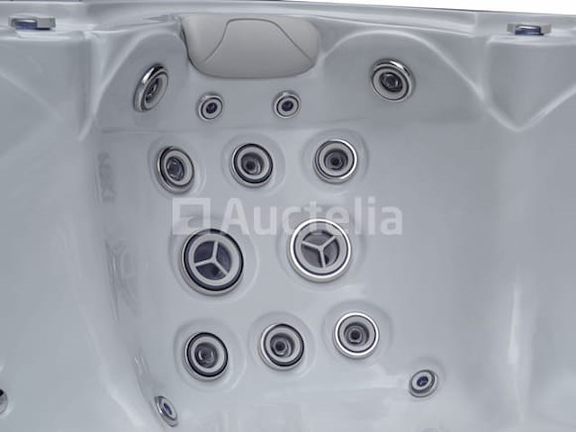 Outdoor spa 5-persoons 220x220x90 cm - sneeuwwit bad met antraciete zijkant - incl. bluetooth - afbeelding 11 van  11