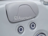 Outdoor spa 5-persoons 220x220x90 cm - sneeuwwit bad met antraciete zijkant - incl. bluetooth - afbeelding 5 van  11