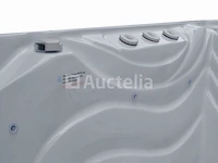 Outdoor spa 5-persoons 220x220x90 cm - sneeuwwit bad met antraciete zijkant - incl. bluetooth - afbeelding 9 van  11