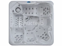 Outdoor spa 5-persoons 220x220x90 cm - sneeuwwit bad met antraciete zijkant - incl. bluetooth - afbeelding 11 van  11