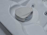 Outdoor spa 5-persoons 220x220x90 cm - sneeuwwit bad met antraciete zijkant - incl. bluetooth - afbeelding 9 van  11