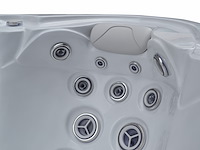 Outdoor spa 5-persoons 220x220x90 cm - sneeuwwit bad met antraciete zijkant - incl. bluetooth - afbeelding 11 van  11