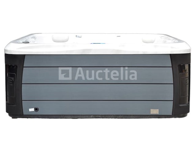 Outdoor spa 5-persoons 230x230 cm - sneeuwwit bad / grijze zijkant - incl. bluetooth - afbeelding 2 van  9