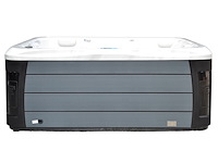 Outdoor spa 5-persoons 230x230 cm - sneeuwwit bad / grijze zijkant - incl. bluetooth - afbeelding 1 van  9