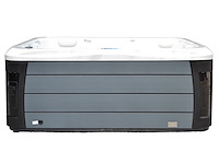 Outdoor spa 5-persoons 230x230 cm - sneeuwwit bad / grijze zijkant - incl. bluetooth - afbeelding 2 van  9