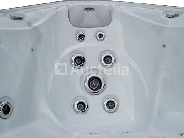 Outdoor spa 5-persoons 230x230 cm - wit bad / antraciete zijkant - incl. bluetooth - afbeelding 5 van  6