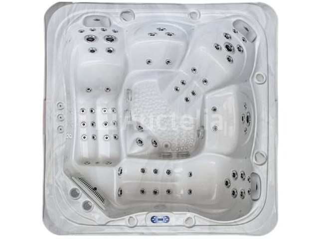 Outdoor spa 5-persoons 230x230 cm - wit bad / antraciete zijkant - incl. bluetooth - afbeelding 6 van  6