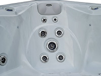 Outdoor spa 5-persoons 230x230 cm - wit bad / antraciete zijkant - incl. bluetooth - afbeelding 2 van  6