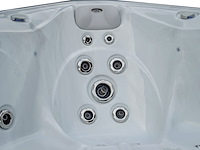Outdoor spa 5-persoons 230x230 cm - wit bad / antraciete zijkant - incl. bluetooth - afbeelding 2 van  6