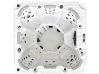 Outdoor spa 7-persoons 220x220x90 cm - sneeuwwit bad met antraciete zijkant - incl. bluetooth - afbeelding 5 van  5