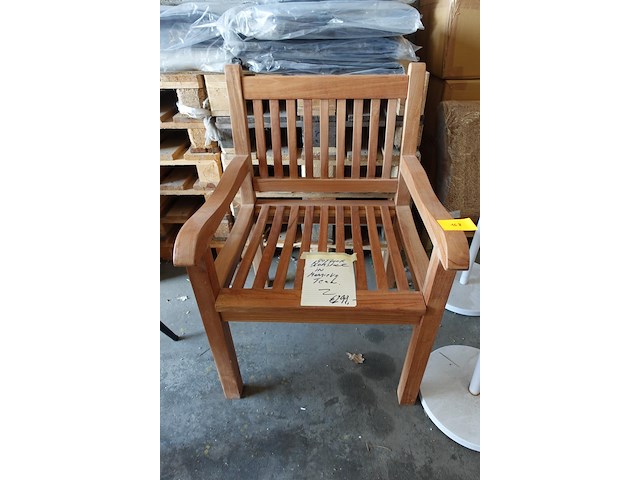 Outdoor stoel massieve teak - afbeelding 1 van  3