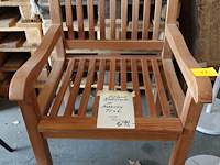Outdoor stoel massieve teak - afbeelding 1 van  3