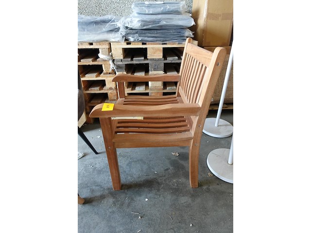 Outdoor stoel massieve teak - afbeelding 2 van  3