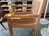 Outdoor stoel massieve teak - afbeelding 2 van  3