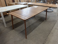 Outdoor tafel teak look - afbeelding 2 van  5