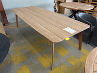 Outdoor tafel teak massief gescova