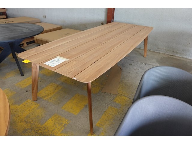 Outdoor tafel teak massief gescova - afbeelding 2 van  3