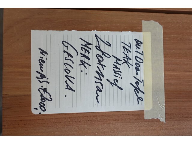 Outdoor tafel teak massief gescova - afbeelding 3 van  3