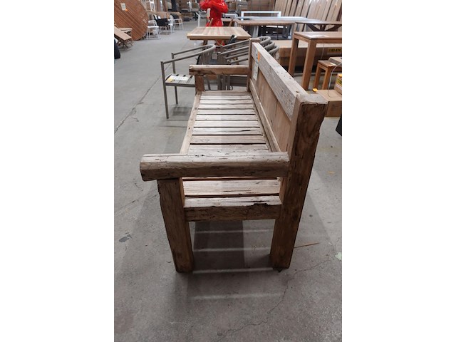 Outdoor teak bank courchevel - afbeelding 5 van  9