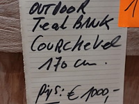 Outdoor teak bank courchevel - afbeelding 9 van  9
