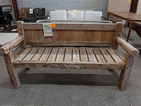 Outdoor teak bank courchevel