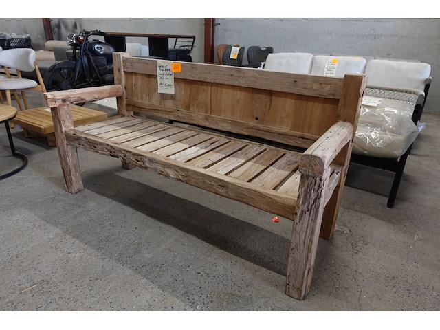 Outdoor teak bank courchevel - afbeelding 2 van  6