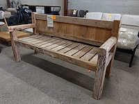 Outdoor teak bank courchevel - afbeelding 2 van  6