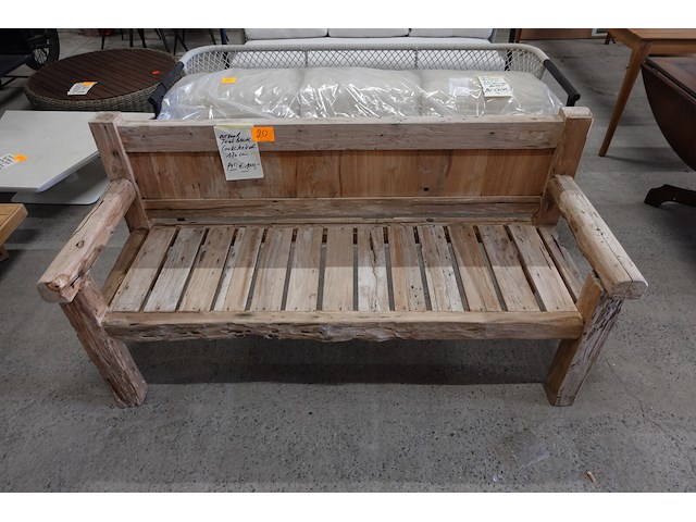 Outdoor teak bank courchevel - afbeelding 5 van  6