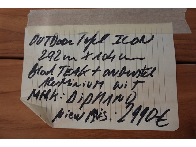 Outdoor teak tafel icon - afbeelding 5 van  5